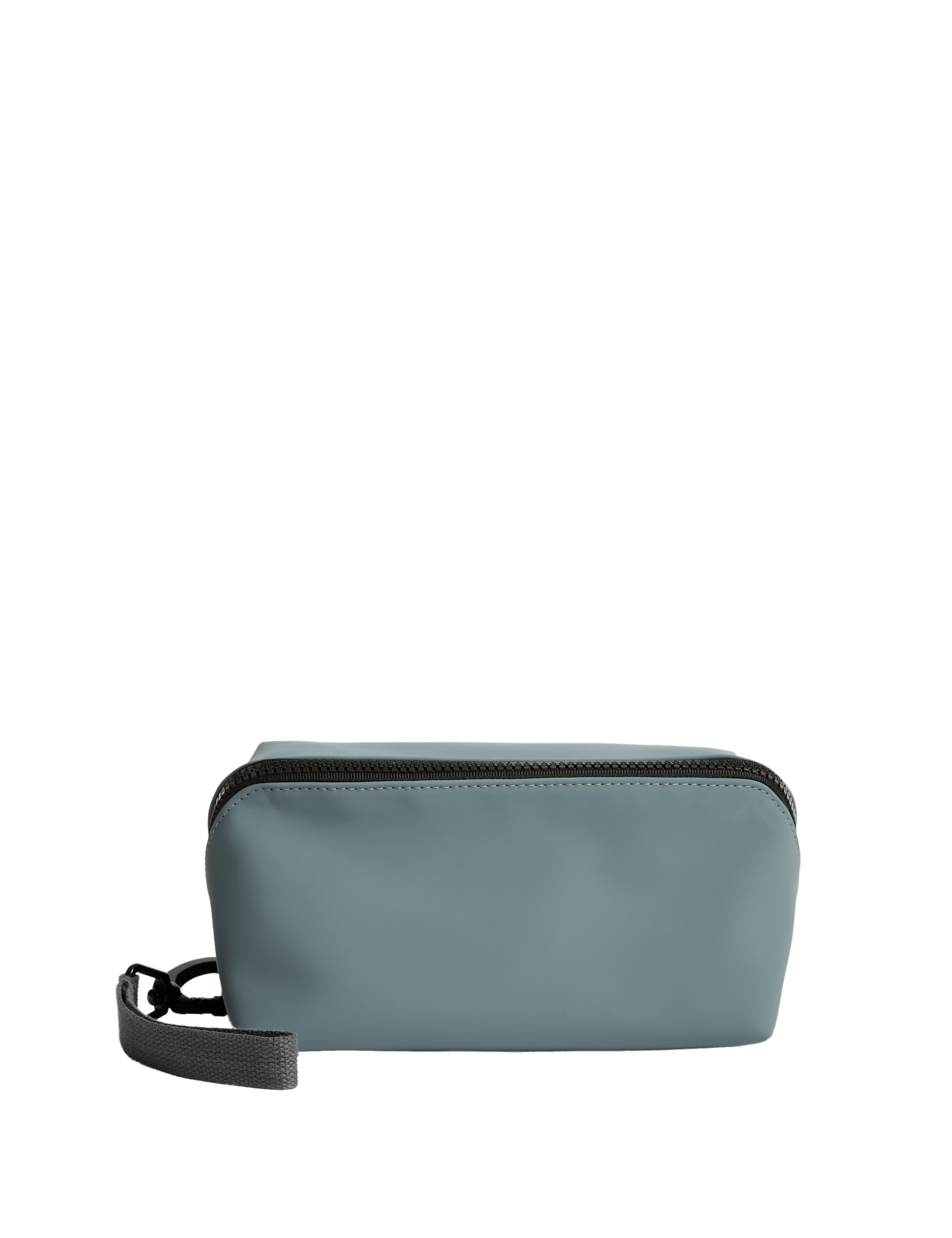 Wide opening travel wash bag faux leather (British brand)