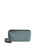 Wide opening travel wash bag faux leather (British brand)