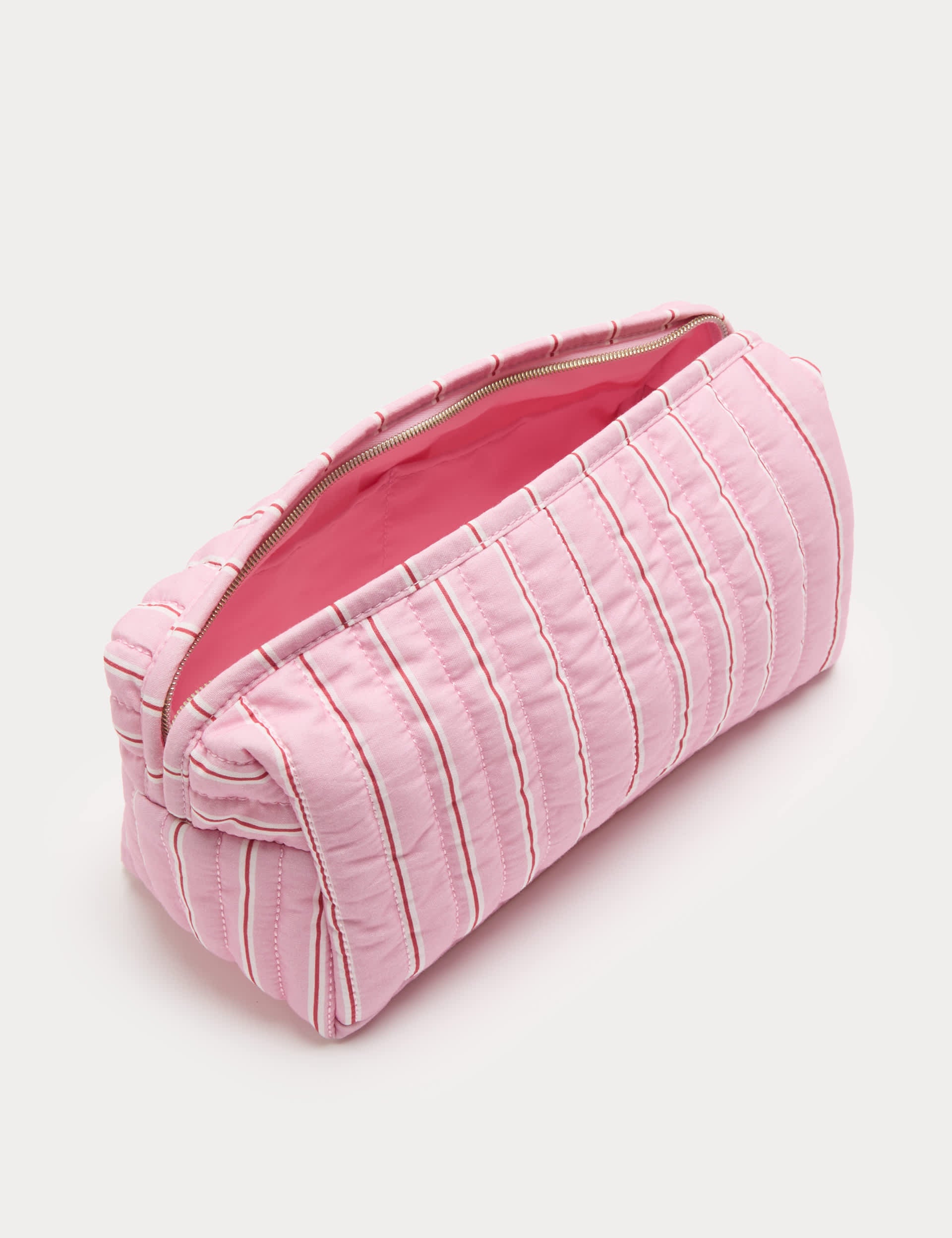 Large slouchy stripe make up bag, imported from the UK