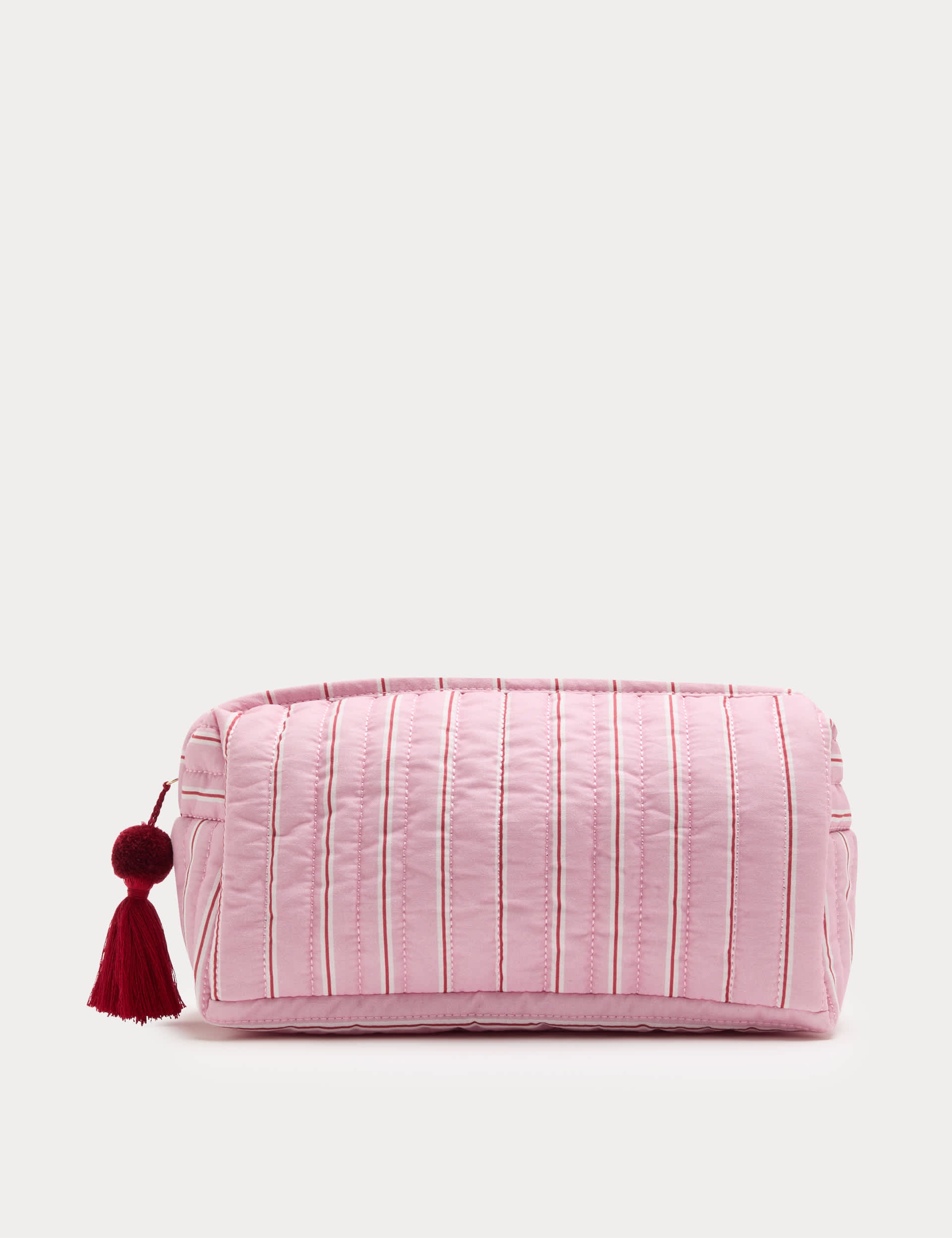 Large slouchy stripe make up bag, imported from the UK