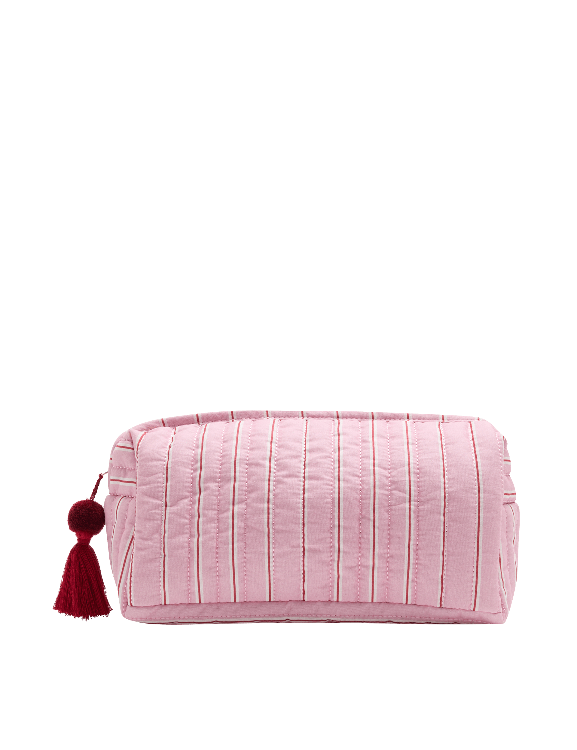 Large slouchy stripe make up bag, imported from the UK
