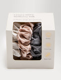 M&S Chunky Scrunchies 100% Mulberry Silk 3pk - British product