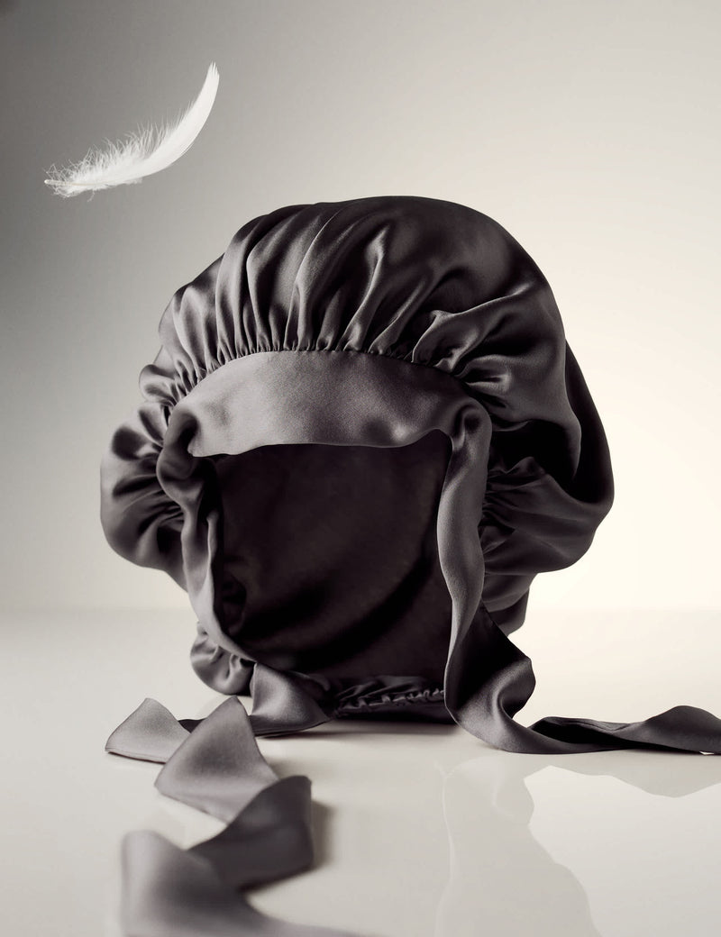Pure Mulberry Silk Hair Bonnet natural protective hair accessory, imported from the UK