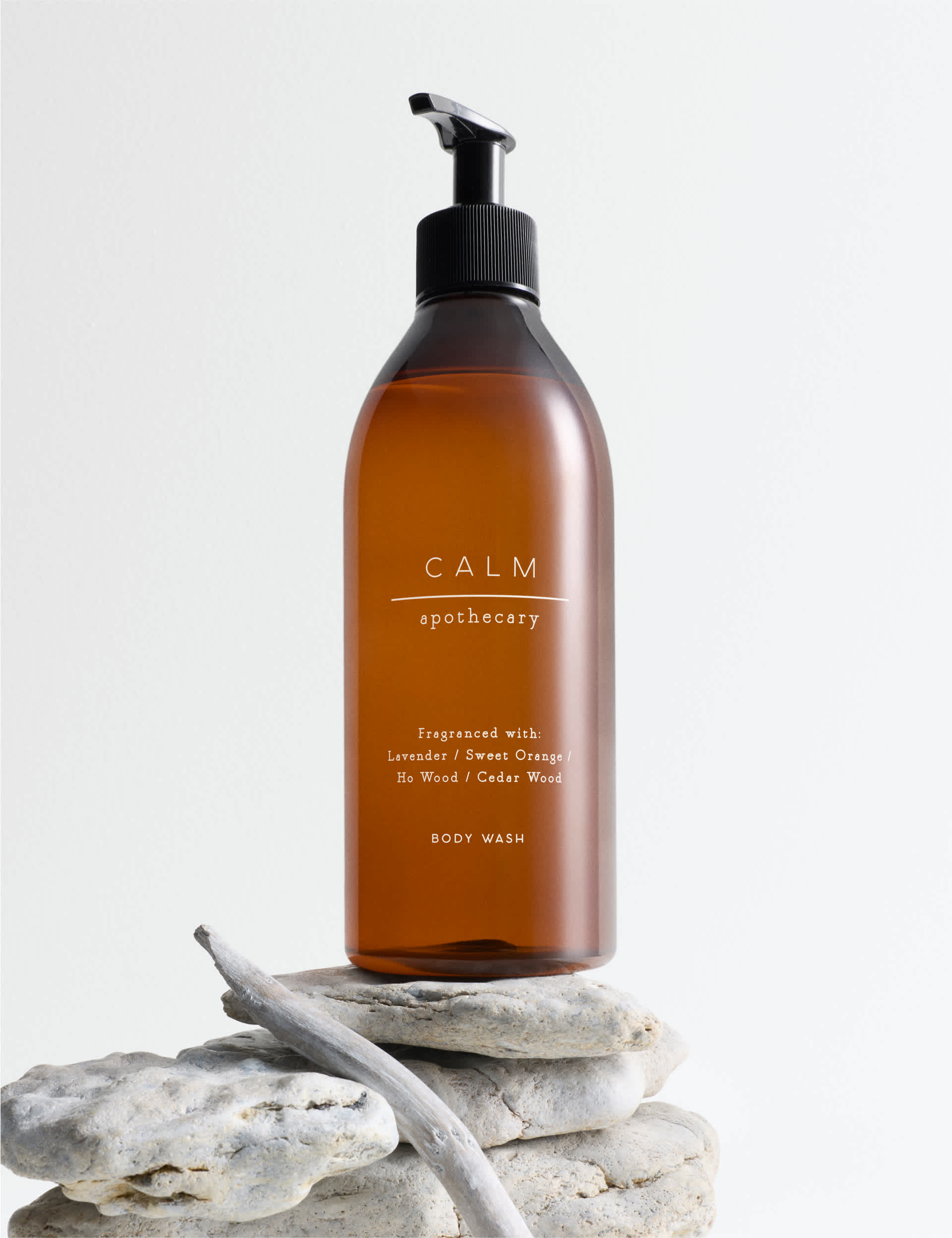 Apothecary Calm Body Wash 470ml, imported from the UK