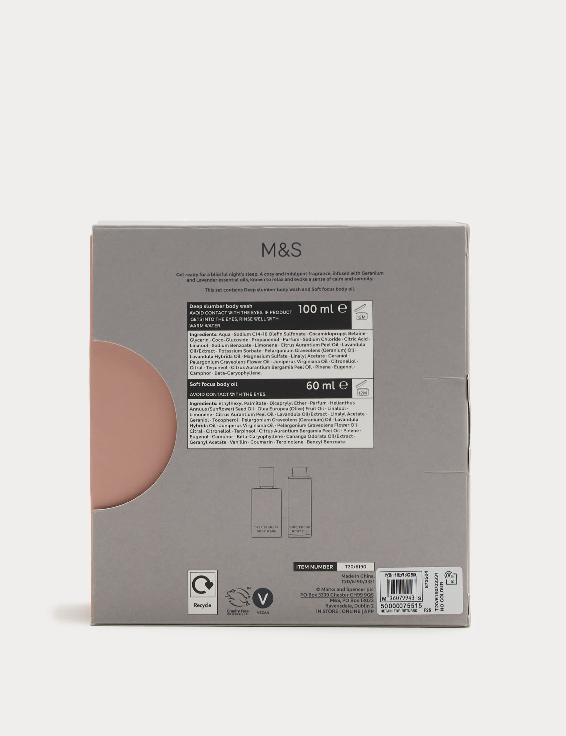 The Bedtime Ritual gift set from &Sleep, imported from the UK