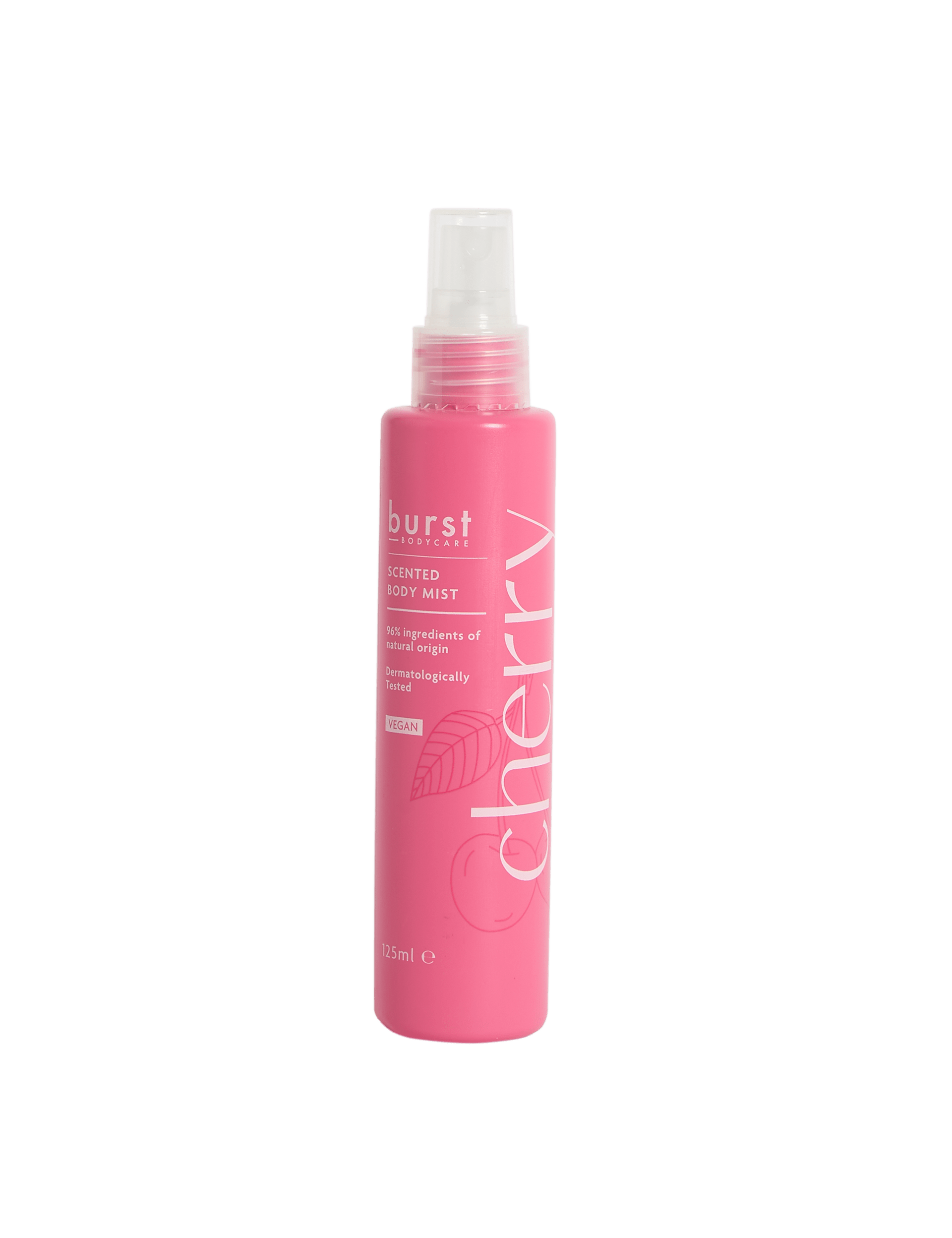 Burst Bodycare cherry body mist 125ml - British product