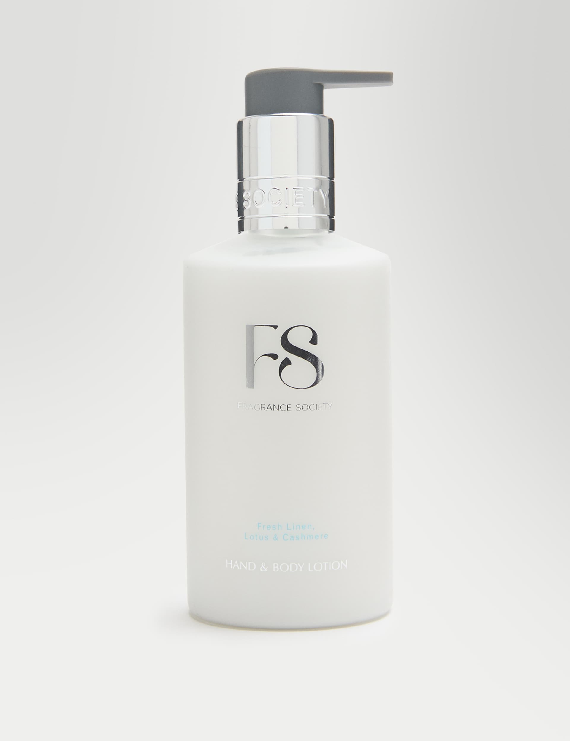 Fragrance Society hand and body lotion 265ml linen lotus cashmere (British brand)