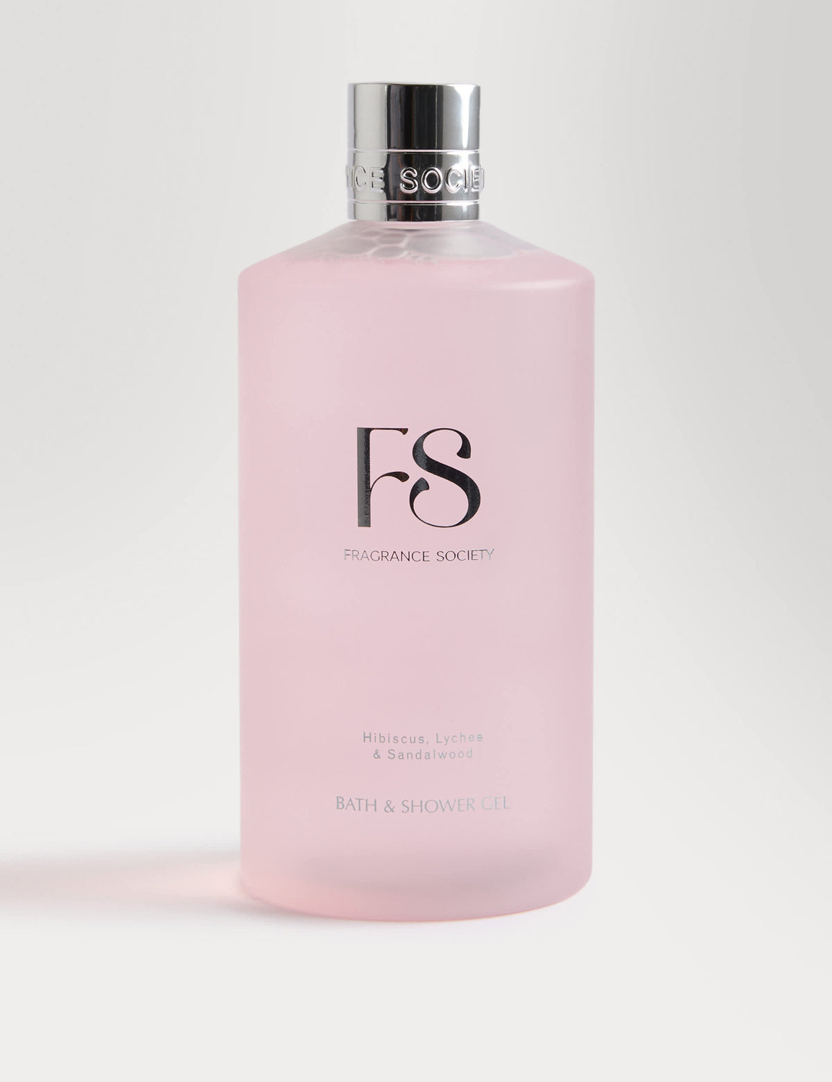 Fragrance Society bath and shower gel with hibiscus, lychee and sandalwood 500ml, UK version
