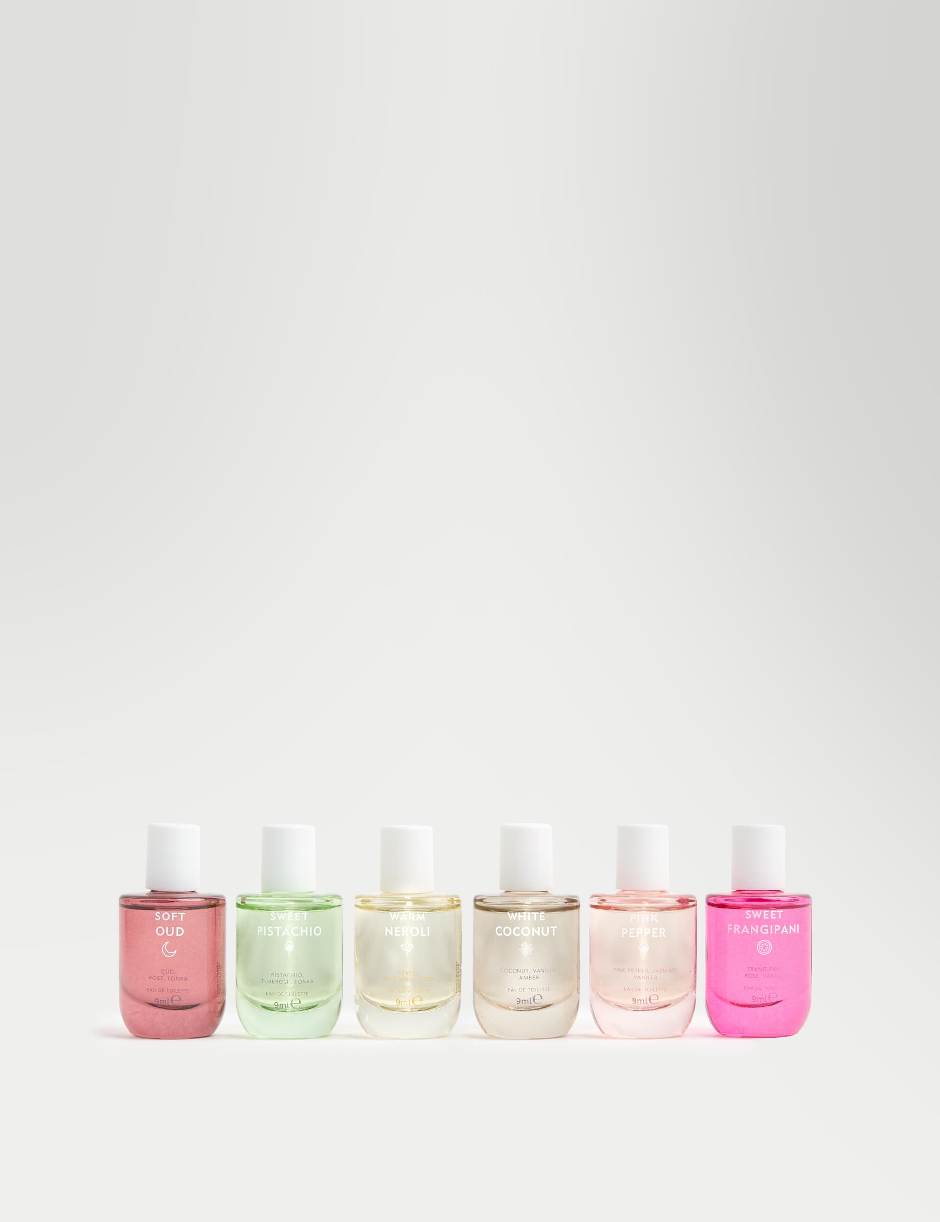 Minis discovery collection fragrance set six 9ml eau de toilette scents, imported from the UK