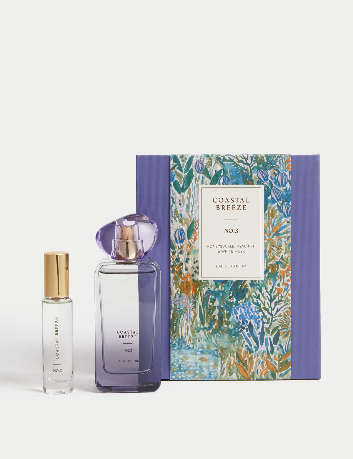 Coastal Breeze eau de parfum set with 48ml and 9ml bottles, imported from the UK