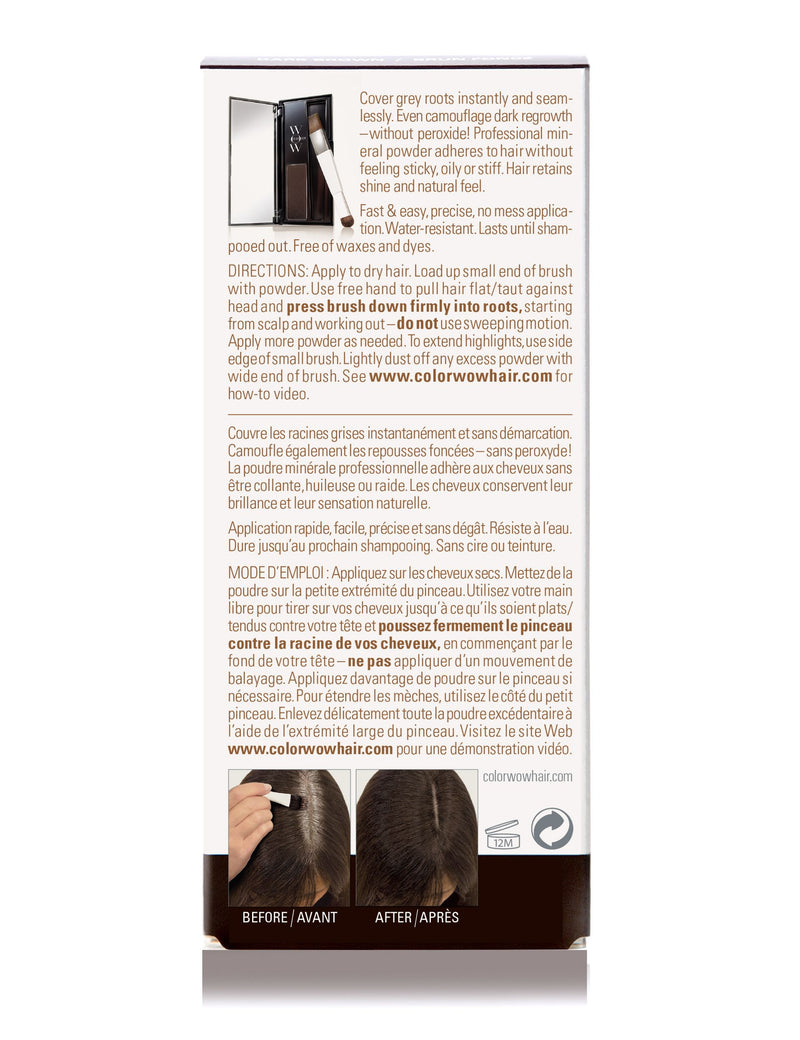 Color Wow root cover up dark brown 2.1g, imported from the UK