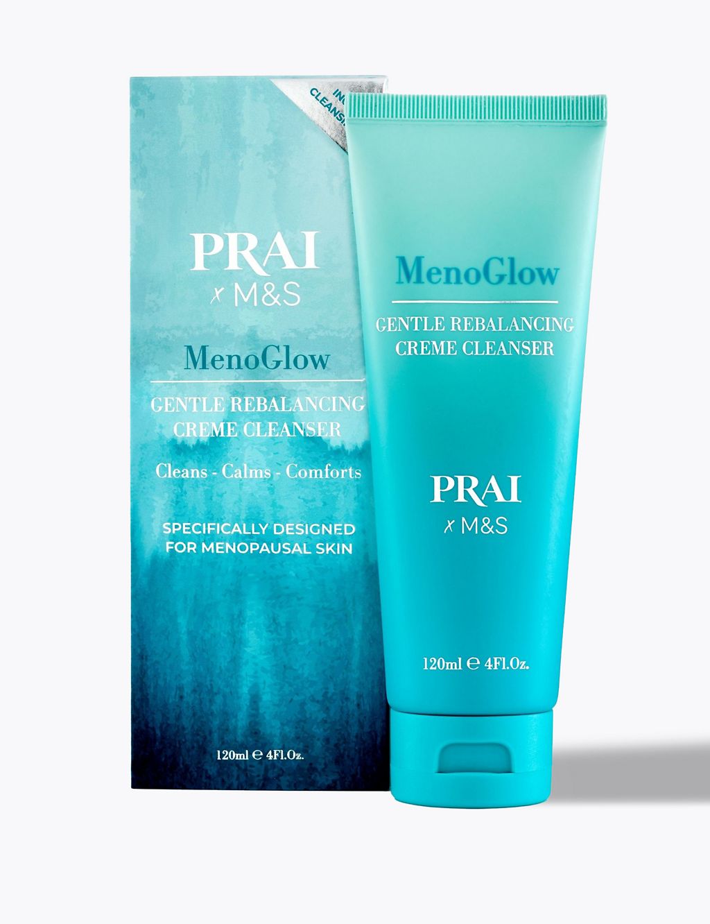 Menoglow Gentle Rebalancing Creme Cleanser 120ml GOODS M&S   