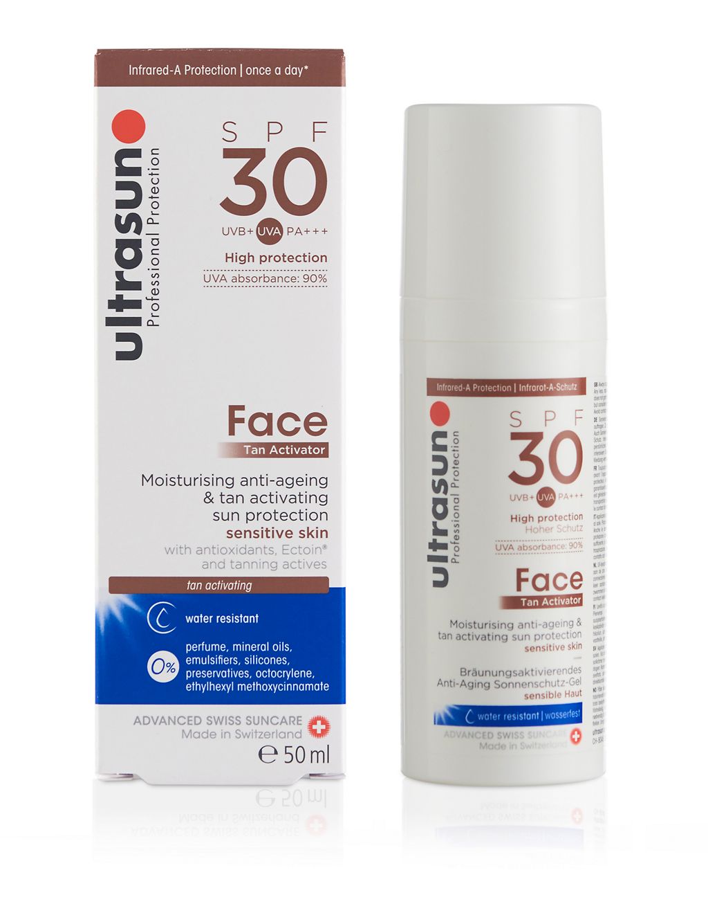 Tan Activator Face Cream SPF 30 50ml GOODS M&S   