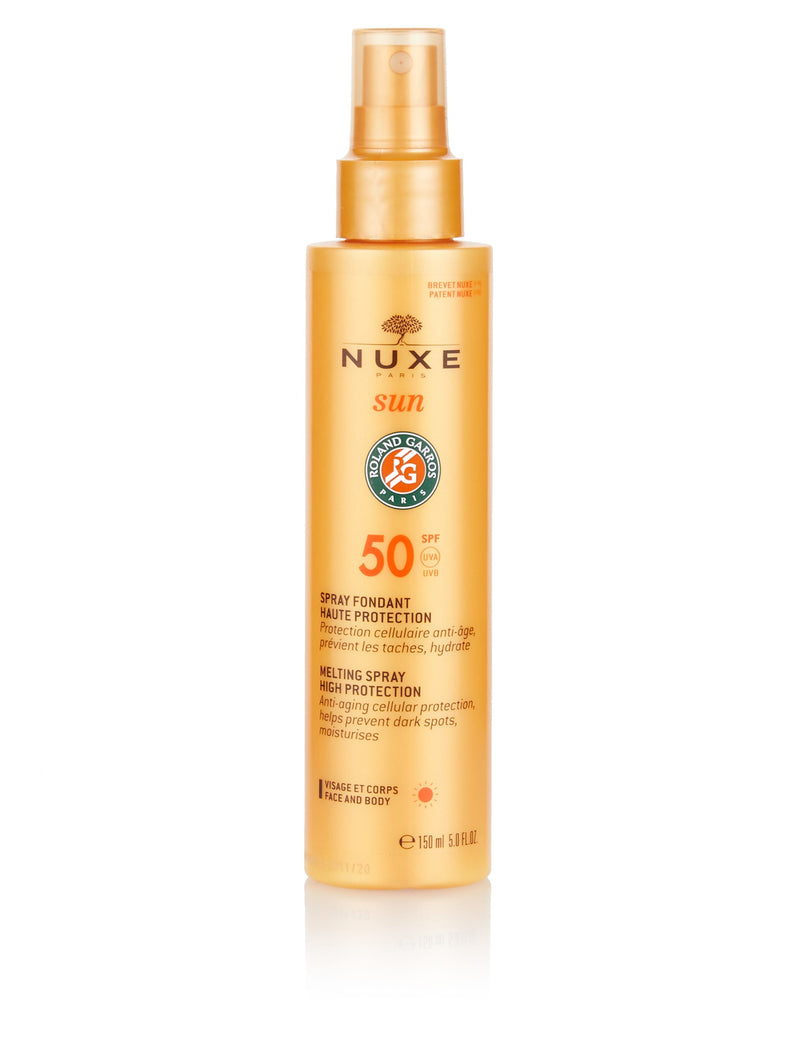 Nuxe SPF 50 melting spray for face and body protection 150ml (British brand)