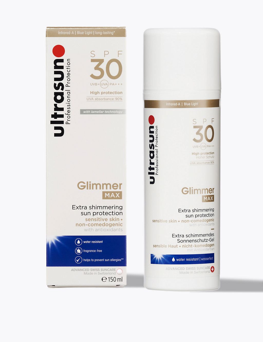 Glimmer Max Cream SPF 30 150ml GOODS M&S   