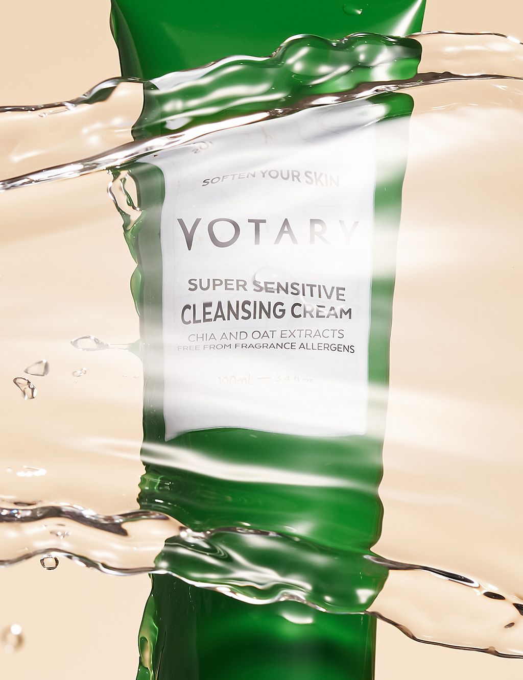 Super Sensitive Cleansing Cream - Chia and Oat Extracts - 100ml GOODS M&S   