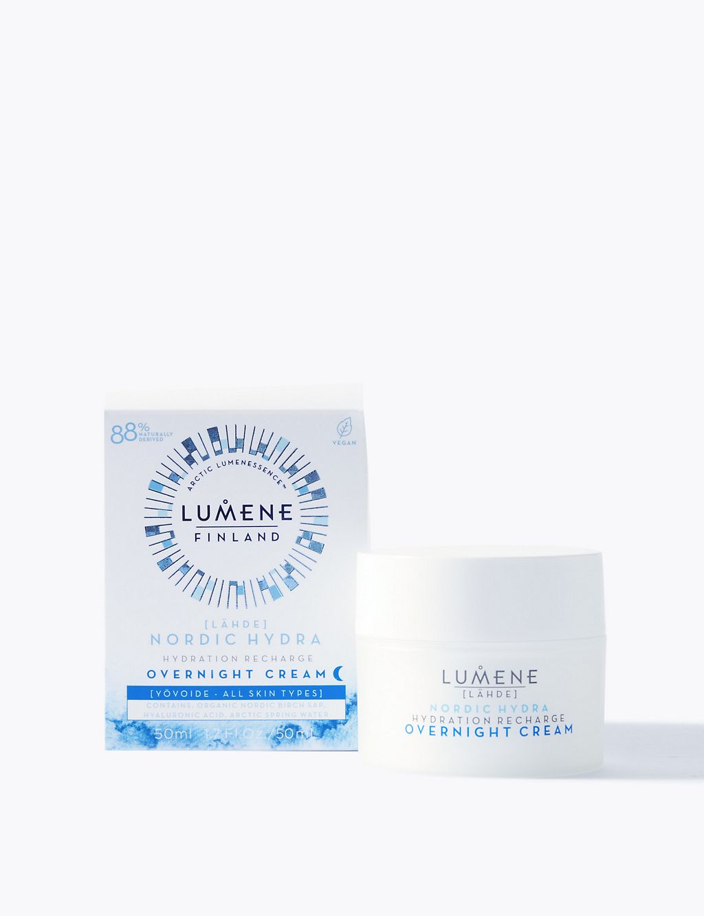 Nordic Hydra [Lähde] Hydration Recharge Overnight Cream 50ml GOODS M&S   