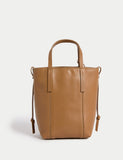 Jaeger leather handbag with cross-body strap, 135x100x180 mm, UK version