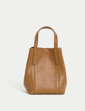 Jaeger leather handbag with cross-body strap, 135x100x180 mm, UK version