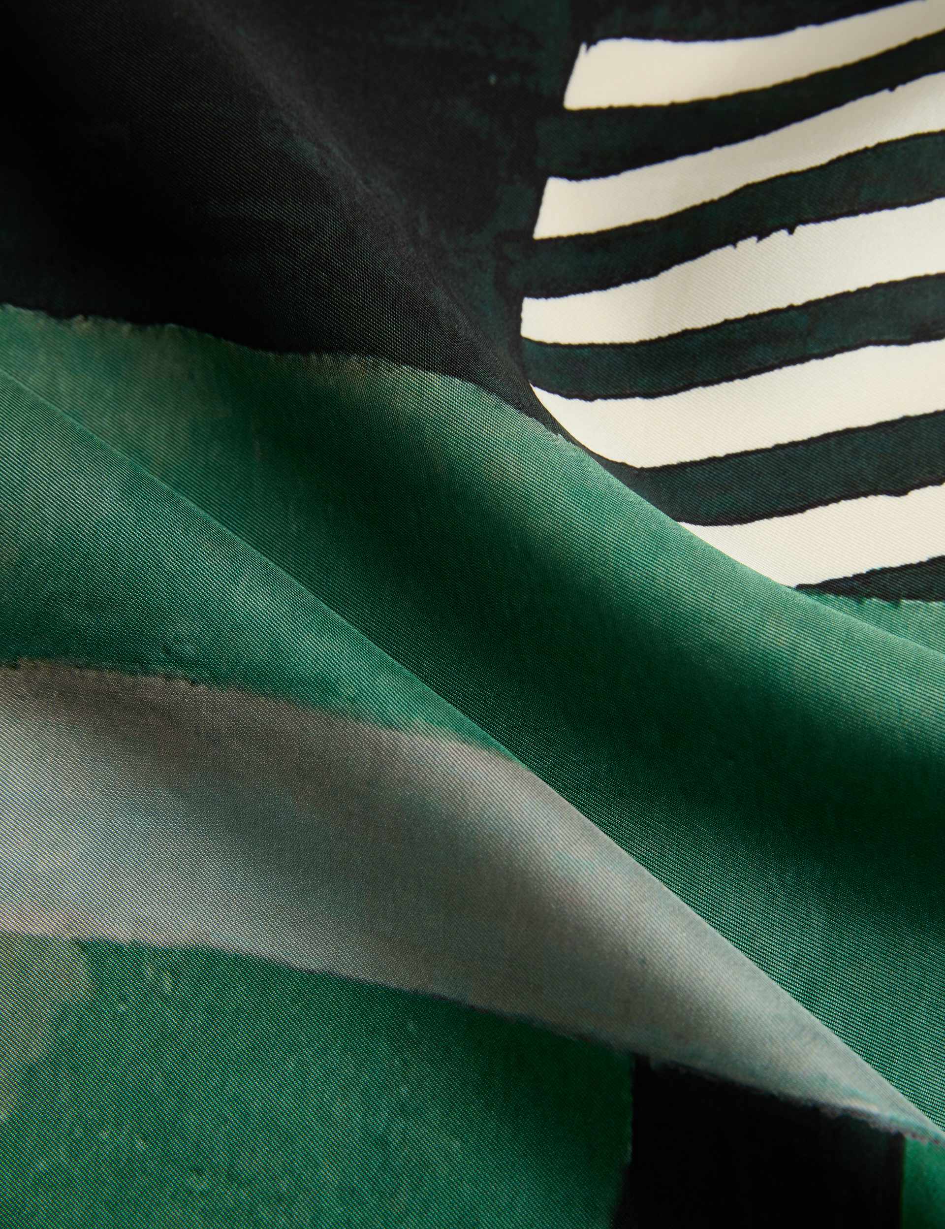 Jaeger striped silk scarf 64cm, imported from the UK