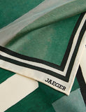 Jaeger striped silk scarf 64cm, imported from the UK