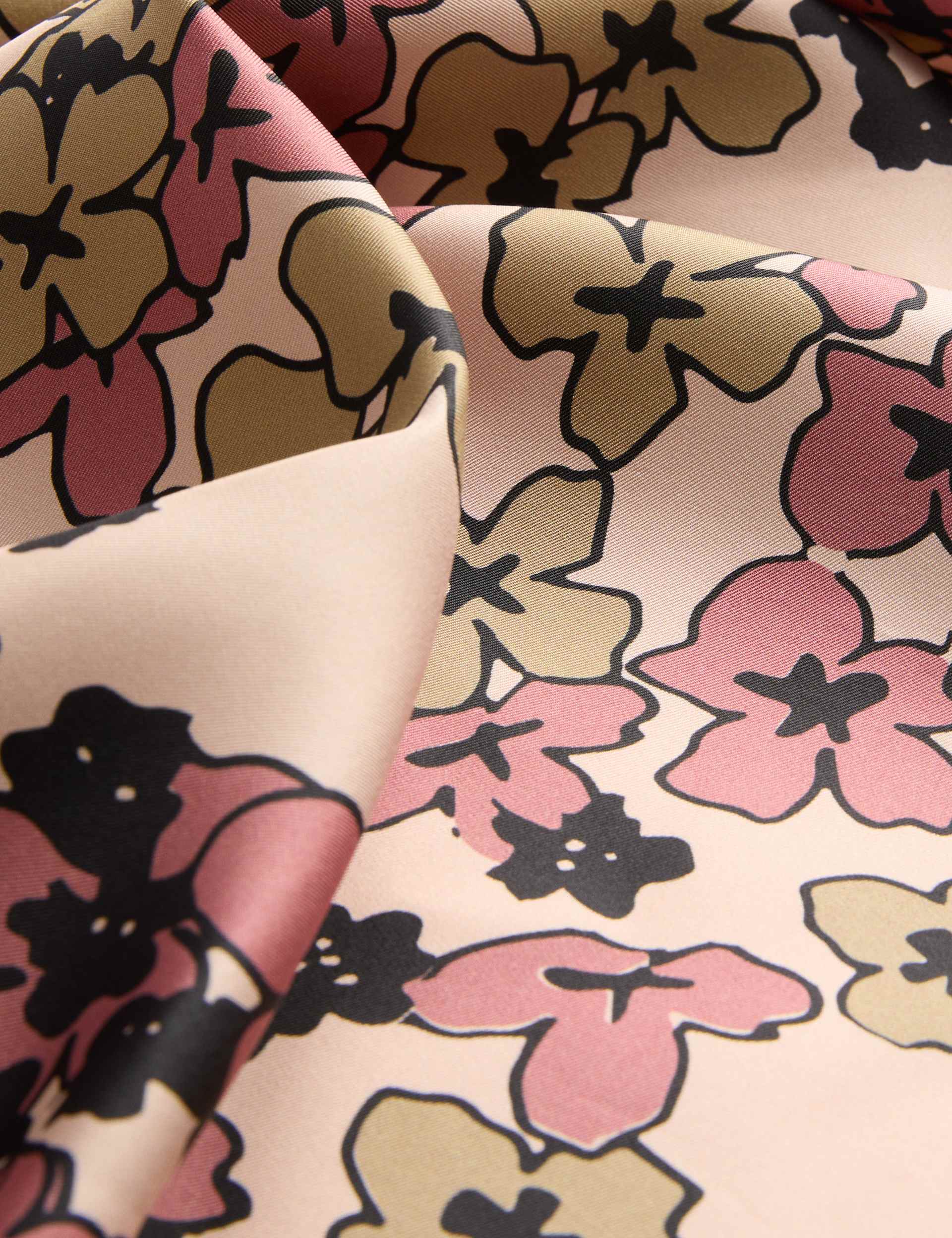Jaeger silk floral scarf 64cm - British product