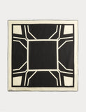 Jaeger pure silk geometric scarf 64x64cm - British product