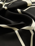 Jaeger pure silk geometric scarf 64x64cm - British product