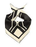 Jaeger pure silk geometric scarf 64x64cm - British product