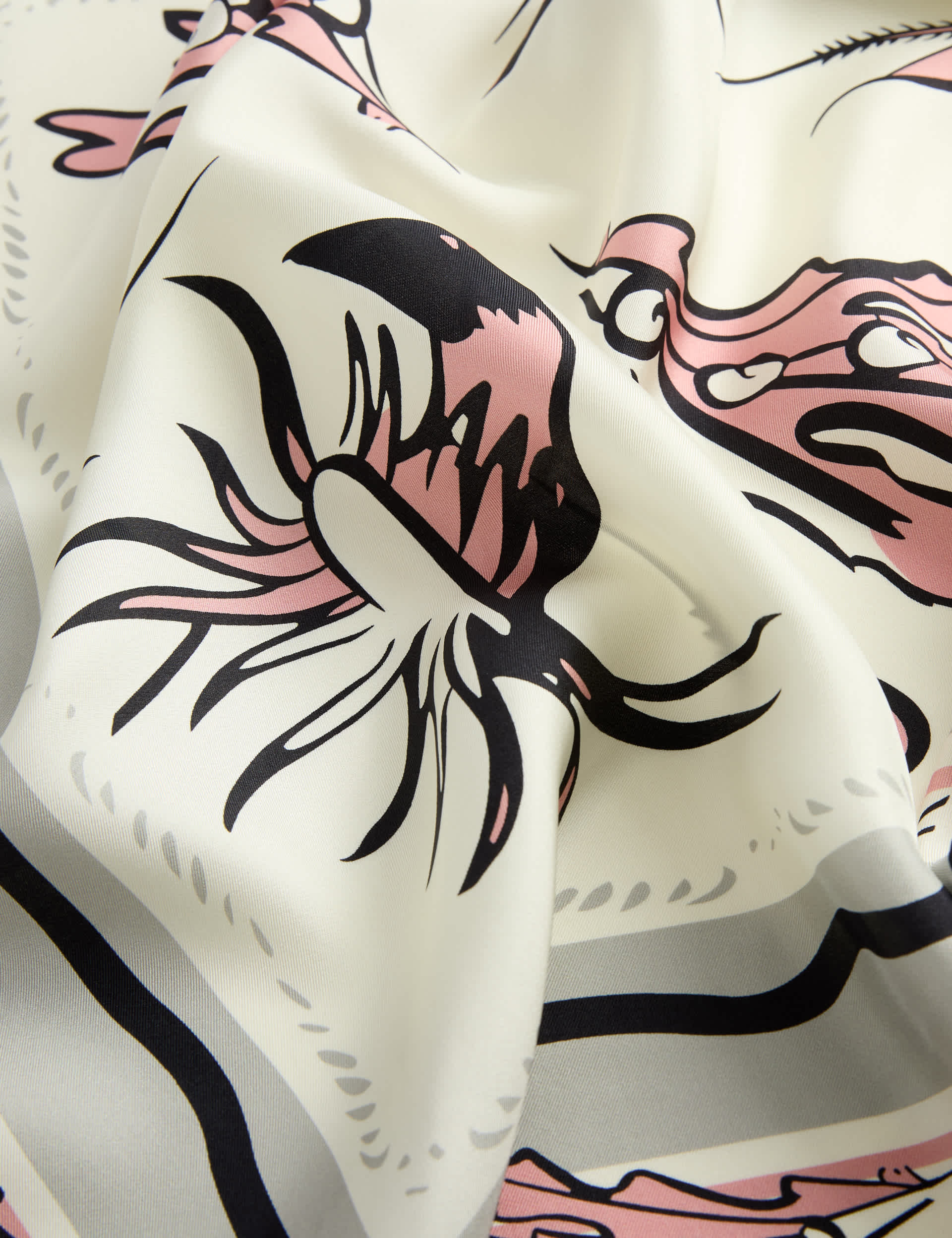 Jaeger pure silk square scarf 64 cm, UK version