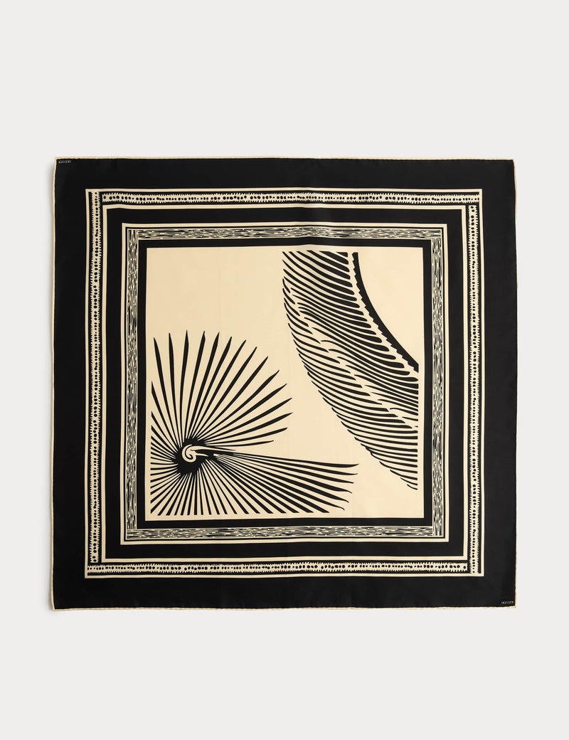 Jaeger pure silk printed scarf 64 cm, UK version