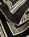 Jaeger pure silk printed scarf 64 cm, UK version