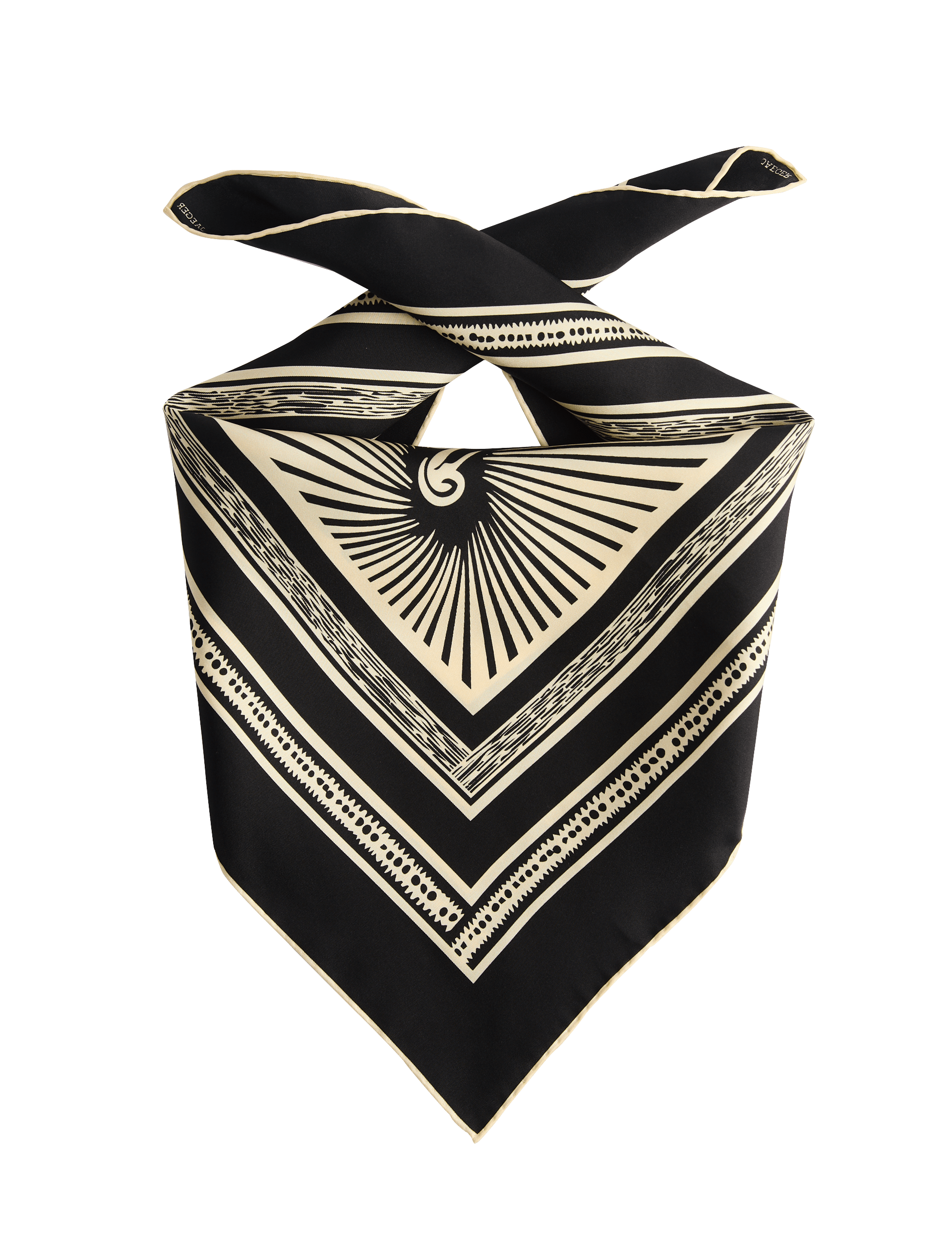 Jaeger pure silk printed scarf 64 cm, UK version