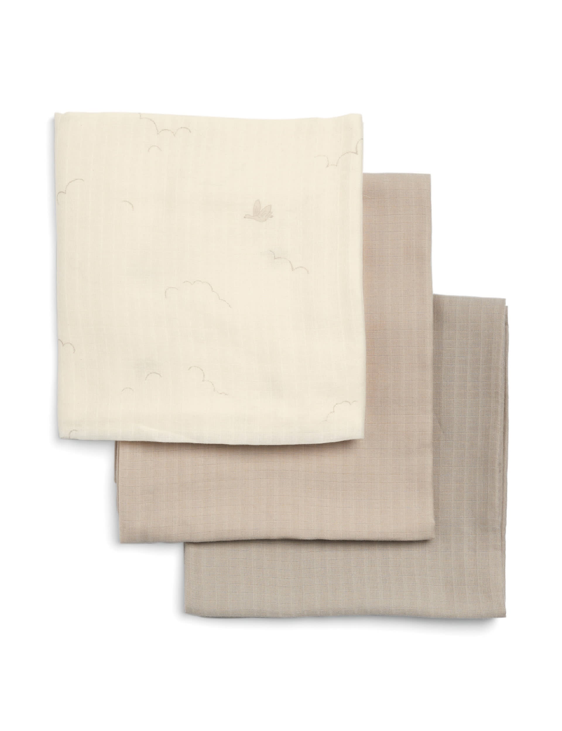 Mamas & Papas pure cotton muslin squares 3-pack (British brand)