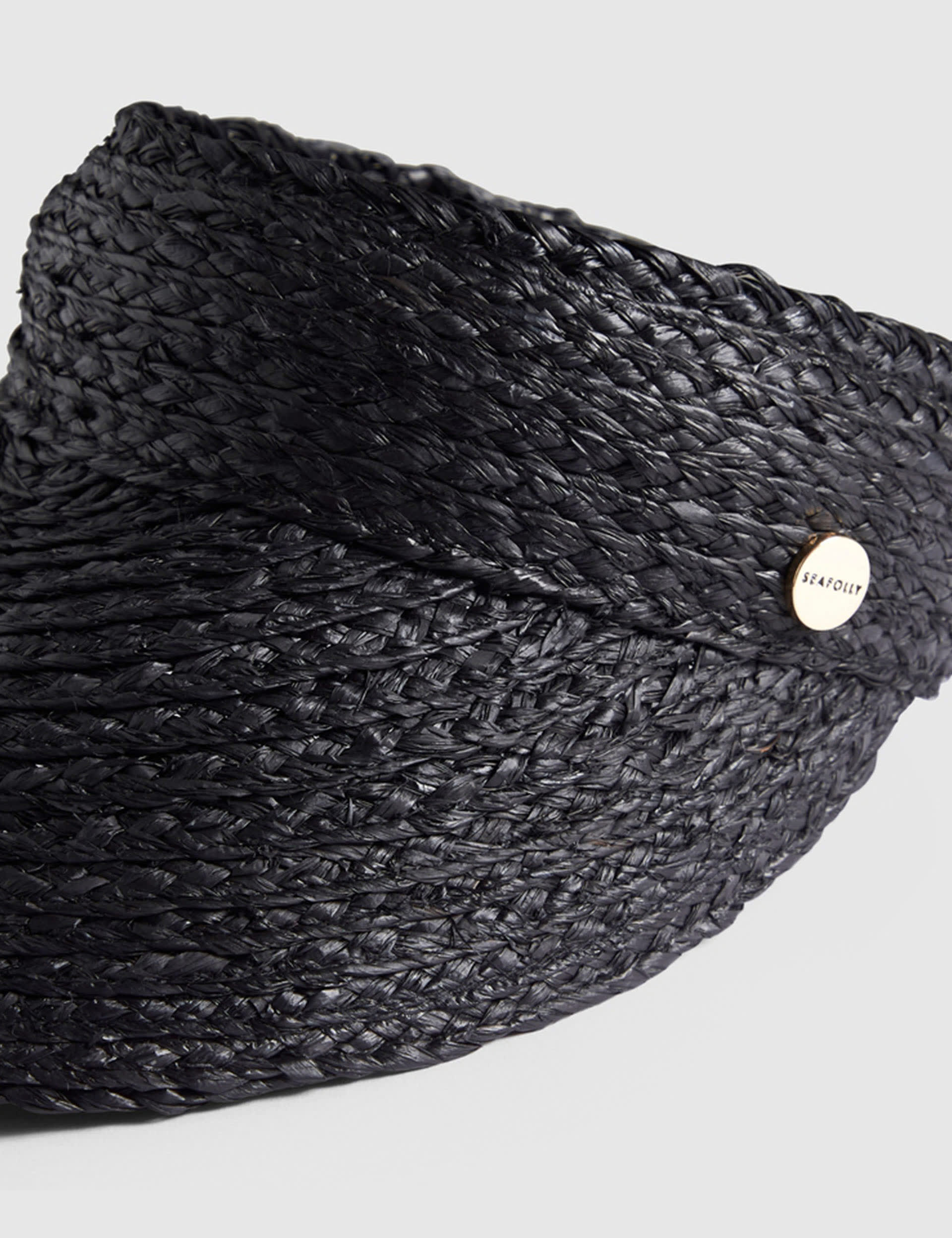 Seafolly raffia visor wide brim hat, imported from the UK