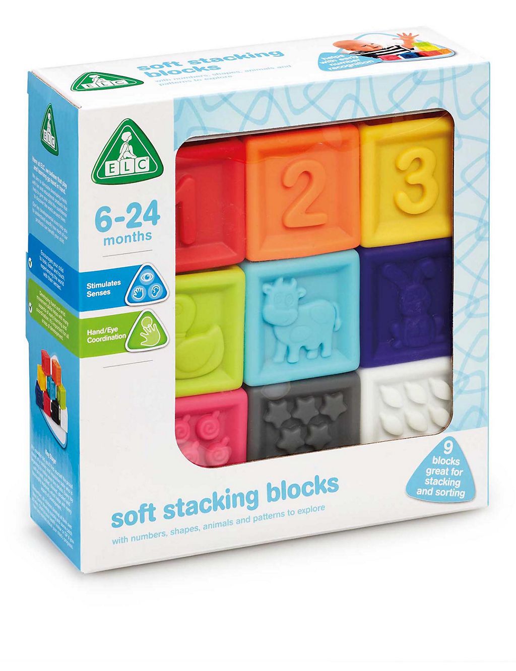 Soft Stacking Blocks (6-12 Mths) GOODS M&S   