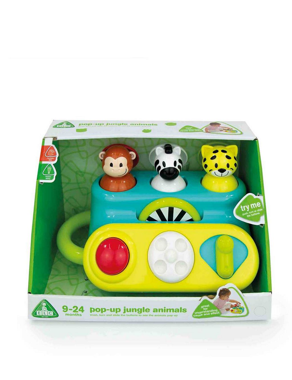 Pop Up Jungle Animals Toy (9-24 Mths) GOODS M&S   