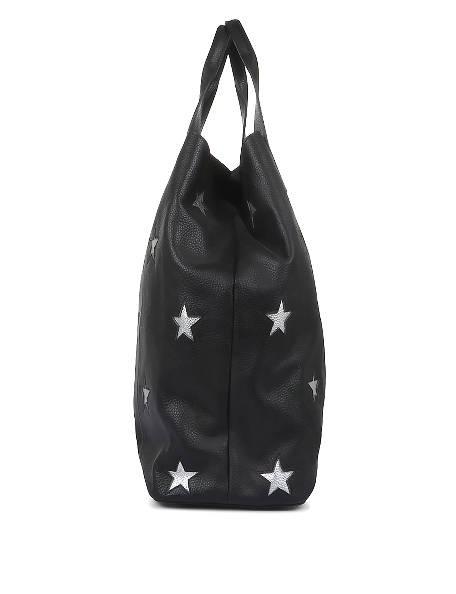 Jones Bootmaker leather tote bag with star cutouts - British product