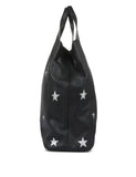 Jones Bootmaker leather tote bag with star cutouts - British product