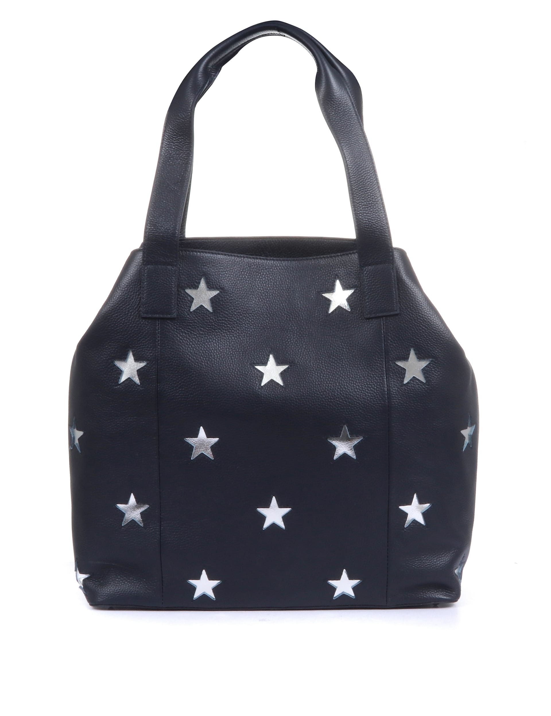 Jones Bootmaker leather tote bag with star cut-out detailing - British product