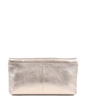 Jones Bootmaker Leather Metallic Foldover Clutch Bag