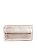 Jones Bootmaker Leather Metallic Foldover Clutch Bag