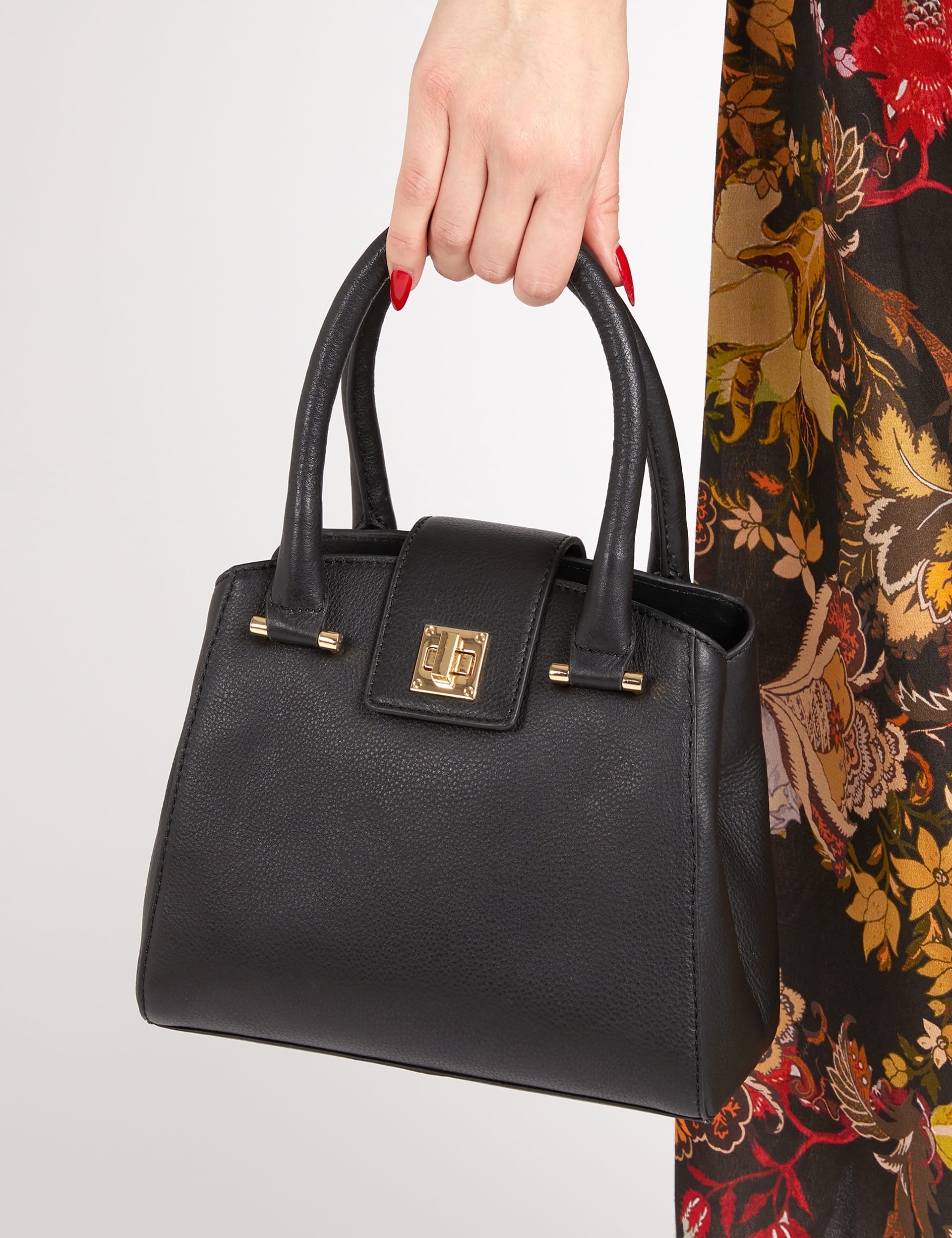 Jones Bootmaker leather tote bag with adjustable strap (British brand)
