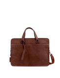 Jones Bootmaker leather pebble grain messenger bag, imported from the UK