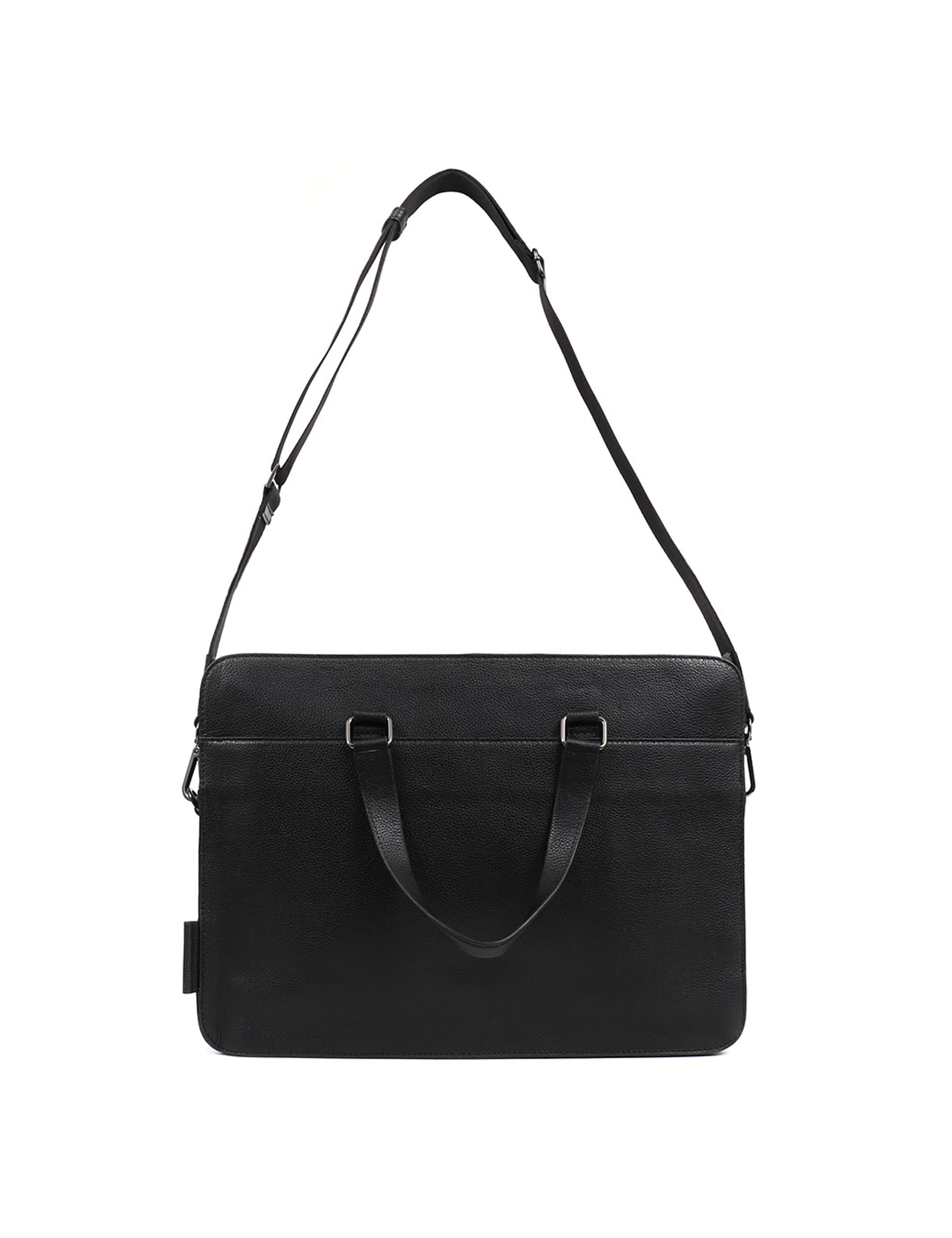 Jones Bootmaker leather pebble grain messenger bag, imported from the UK