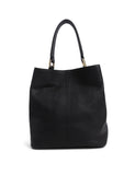 Jones Bootmaker leather shoulder bag with gold-tone hoop, imported from the UK