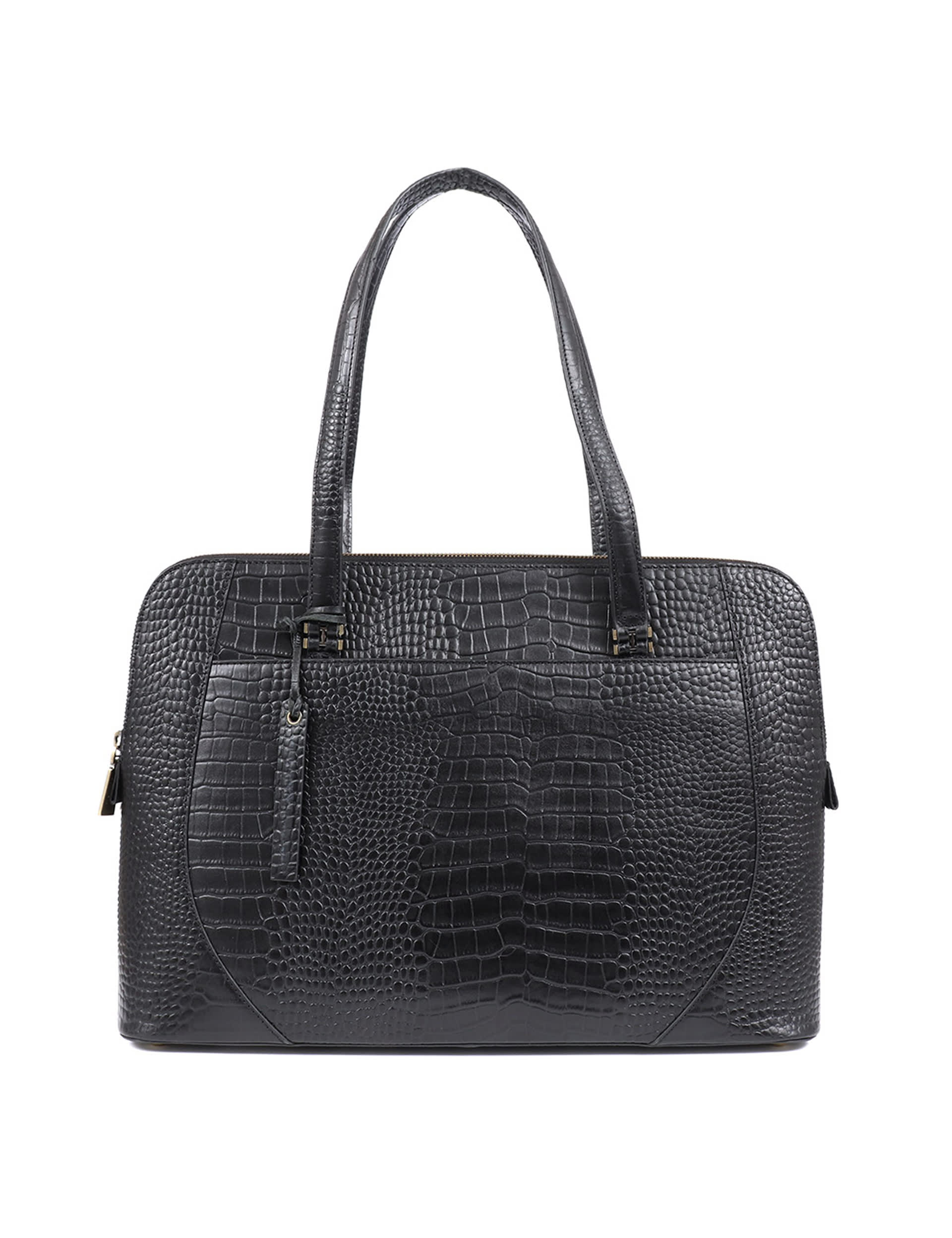 Jones Bootmaker Leather Croc Effect Tote Bag