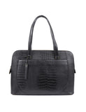 Jones Bootmaker Leather Croc Effect Tote Bag
