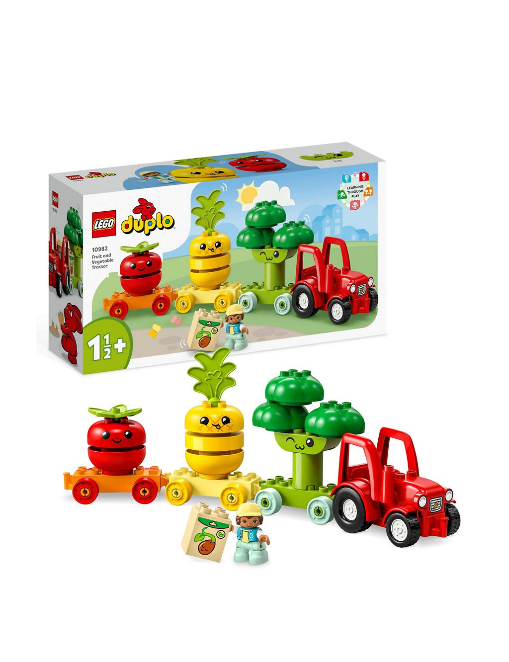 LEGO DUPLO Fruit and Vegetable Tractor Toy Set 10982 (1.5 - 3 Yrs) GOODS M&S   