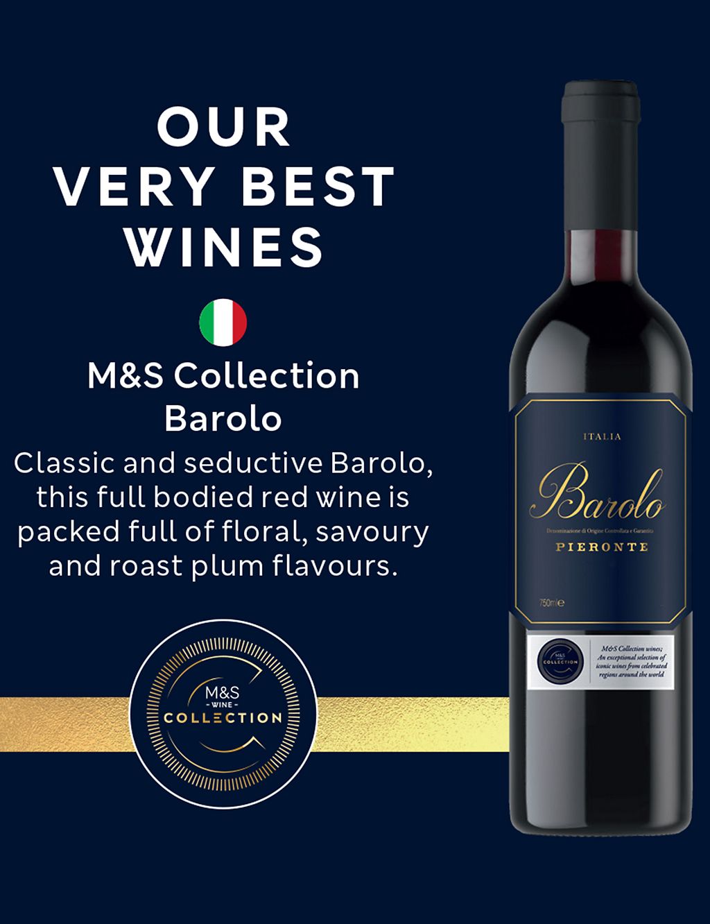 M&S Collection Barolo Pieronte - Case of 6 GOODS M&S   